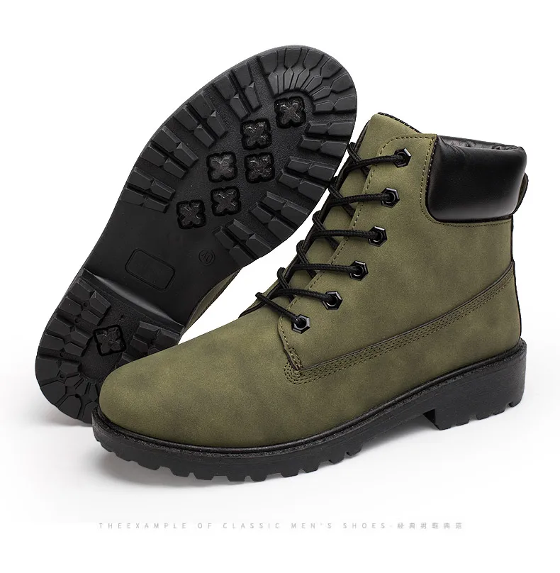 Г., мужские и женские ботинки кожаная зимняя надежная обувь ботинки на деревянной подошве классические ботильоны на шнуровке зимняя обувь для работы
