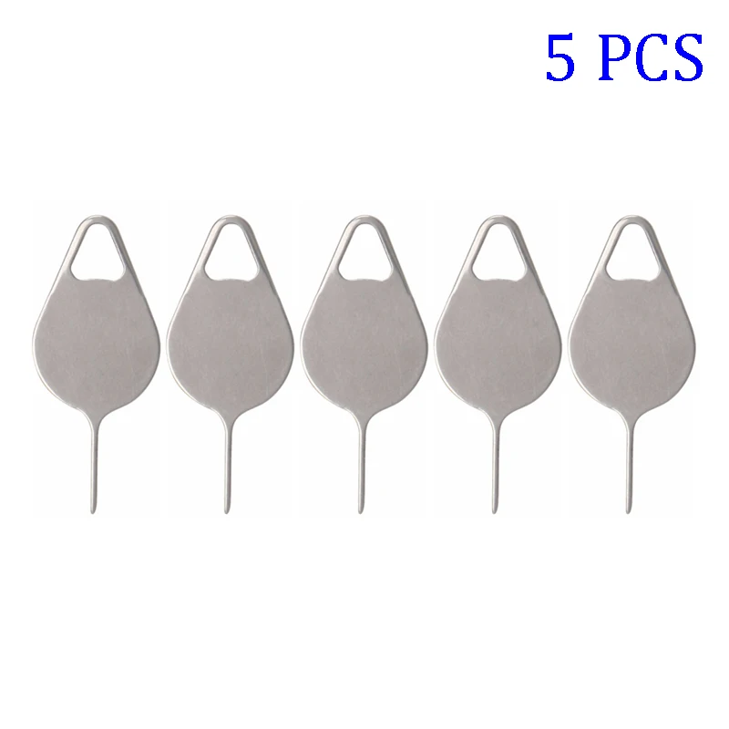

Mobile Phone Accessories Sim Card Removal 5pcs Tray Ejector Cell Phone Keyring Stainless Steel Removal