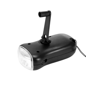 

Rechargeable Mini Emergency Hand Crank Dynamo Solar Flashlight Led Light Lamp Charging Powerful Torch For Outdoor Camping