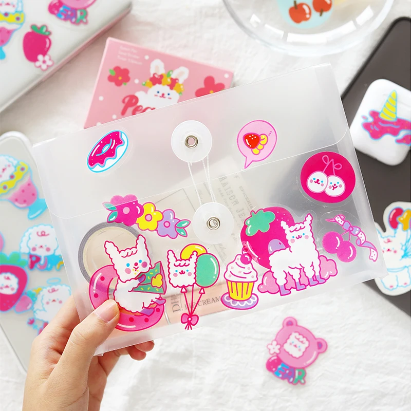 

Boxed PET waterproof Kawaii Cartoon Deco Sticker Scrapbooking Diy Creative Stickers For Diary Notebook Album Stationery Stickers