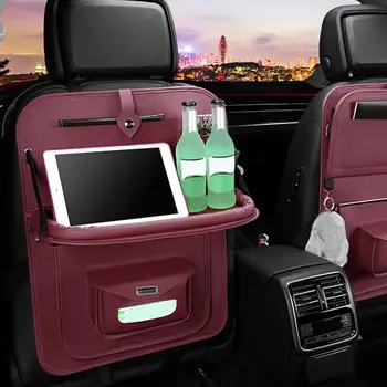 

Universal Car Seat Back Organizer Tidy Phone Drink Travel Storage Holder Bag