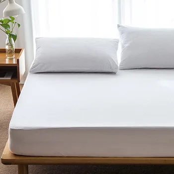 

OUTAD Comfortable Large Size Cotton Matress Cover Solid Color Waterproof Dust-Proof Mattress Protector Bed Cover for Mattress