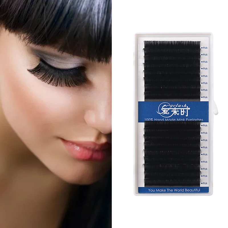 

All Size 3D Russian Eyelash Extension 16Rows BCD Curl Eyelashes Extension Individual Silk Volume Soft Eyelashes Handmade Eyelash