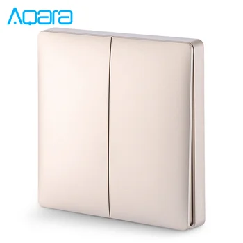 

Wall Intelligent Linkage Light Control Home Switch Panel Zero Fire Double Key Version