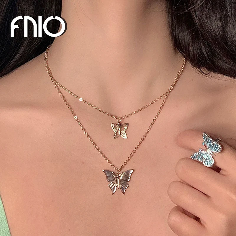 Boho Butterfly Choker Necklace 