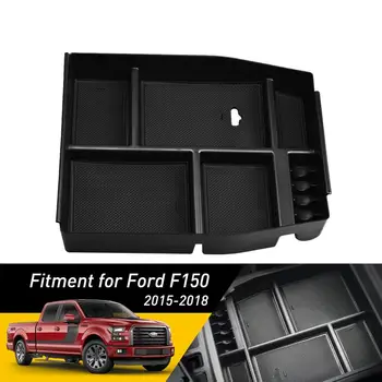 

Car Center Console Armrest Storage Box Organizer Tray For Ford F-150 F150 2015 2016 2017 2018 Accessories Car Container Styling