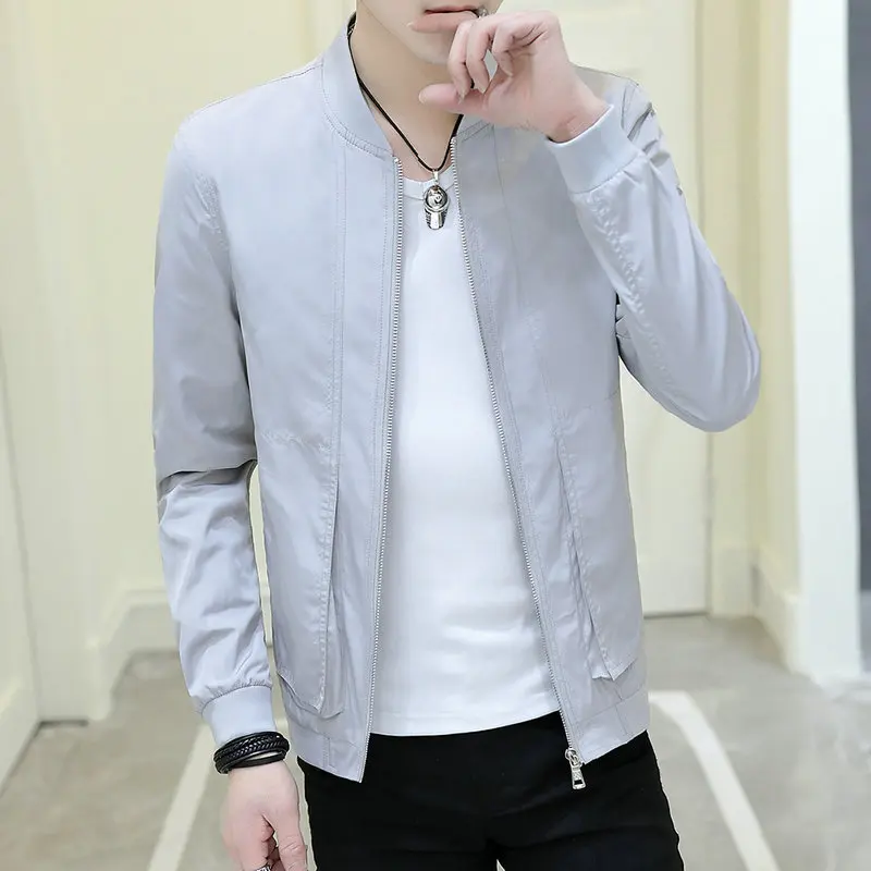 

MEN'S Casual Jacket Korean-style Spring Clothing Trend Slim Fit Handsome MEN'S Jacket Spring And Autumn Men's Thin 3166