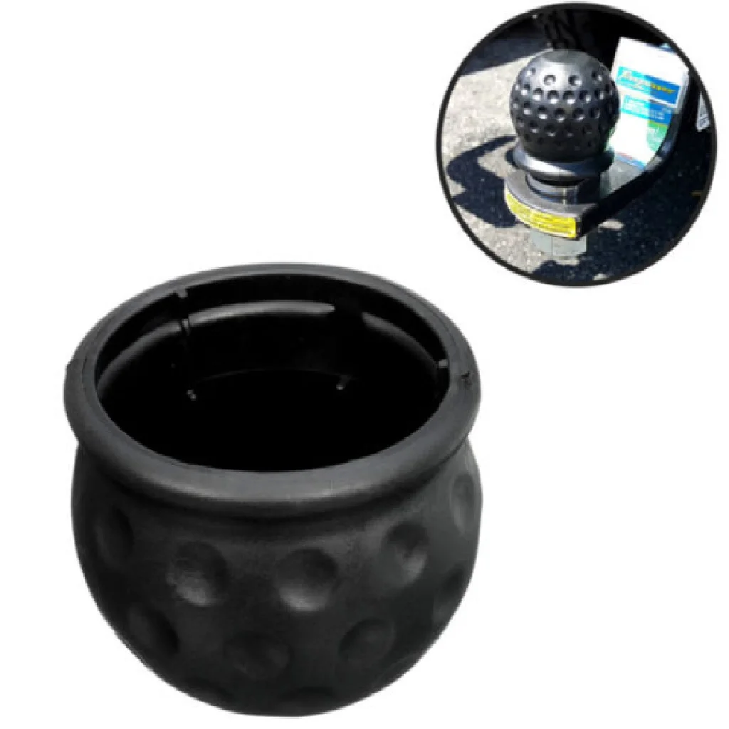 Black Plastic Tow Ball Bar Towing Protect Towbar Towball Cap Cover 50mm