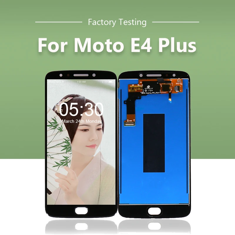 10 шт./лот для Motorola для Moto E4 Plus ЖК-дисплей кодирующий преобразователь сенсорного экрана в сборе Ремонт по DHL EMS
