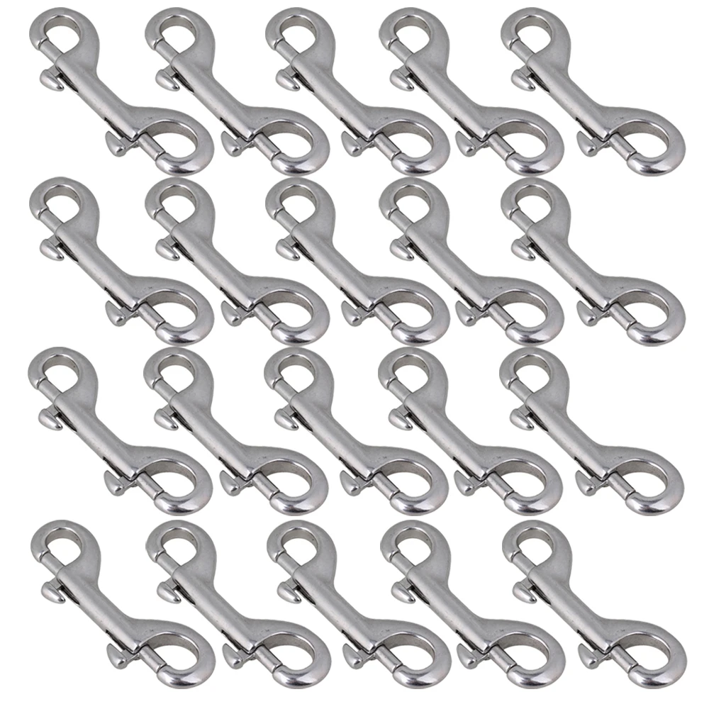 

304 Stainless Steel Double End Bolt,Double Ended Bolt Key Ring Snap Bolt Trigger Chain Clip 90mm 304 Stainless Steel Pack of 20
