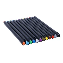 Файнлайнер, 12/24 Цвета Ручка Комплект 0,4 мм концом линии для рисования маркер для белой доски