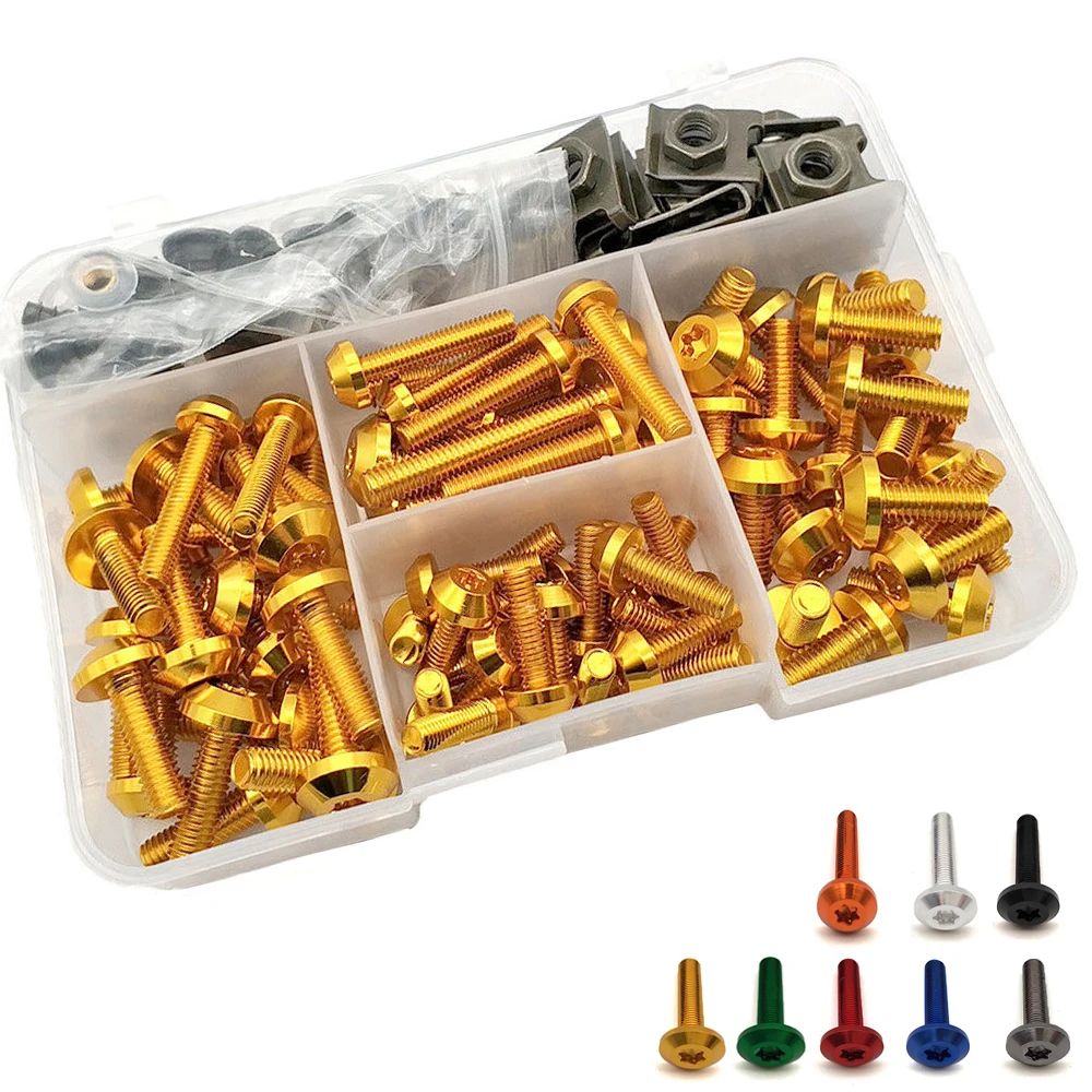 Universal Motorcycle Fairing Bolts Nuts Kit Body Fastener Clips Screw For Yamaha XMAX125 XMAX250 XMAX400 XMAX300 x wr 250f 250 f |
