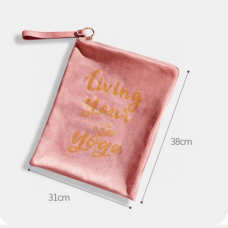 Rose Suede Yoga Bag