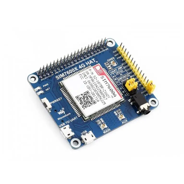 Chapéu para Raspberry Consumo de Energia Baseado em Sim7600a-h Cat4 para América do Norte Chapéu Gnss pi Lte Bastante Baixo Sim7600a-h 4g - 3g - Imagem 2
