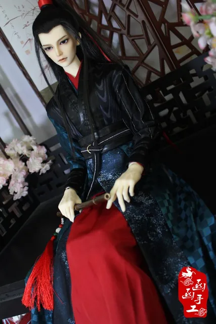 1/3 bjd wei wuxian xiao zhan original boneca realista maquiagem o undomed  topo requintado cabeça 70cm de altura limitada alta coleção arte -  AliExpress