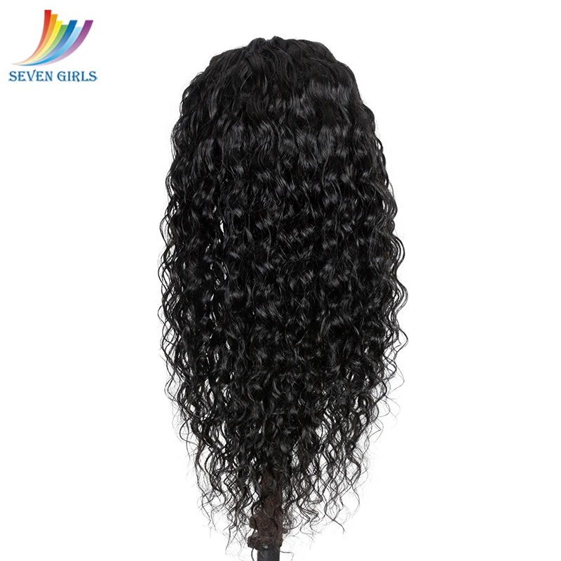 Sevengirls 13X4/13x6 Brazilian Water Wave Lace Front Human Hair Wig With Baby Hair PrePlucked Natural Hairline Remy Middle Ratio