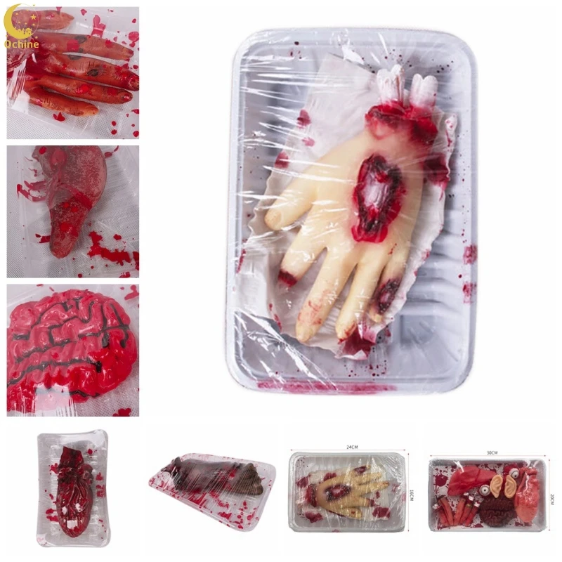

Broken Finger Hand Foot Blood Horror Halloween Decoration Severed Bloody Limbs Hand Novelty Dead Broken Gadgets