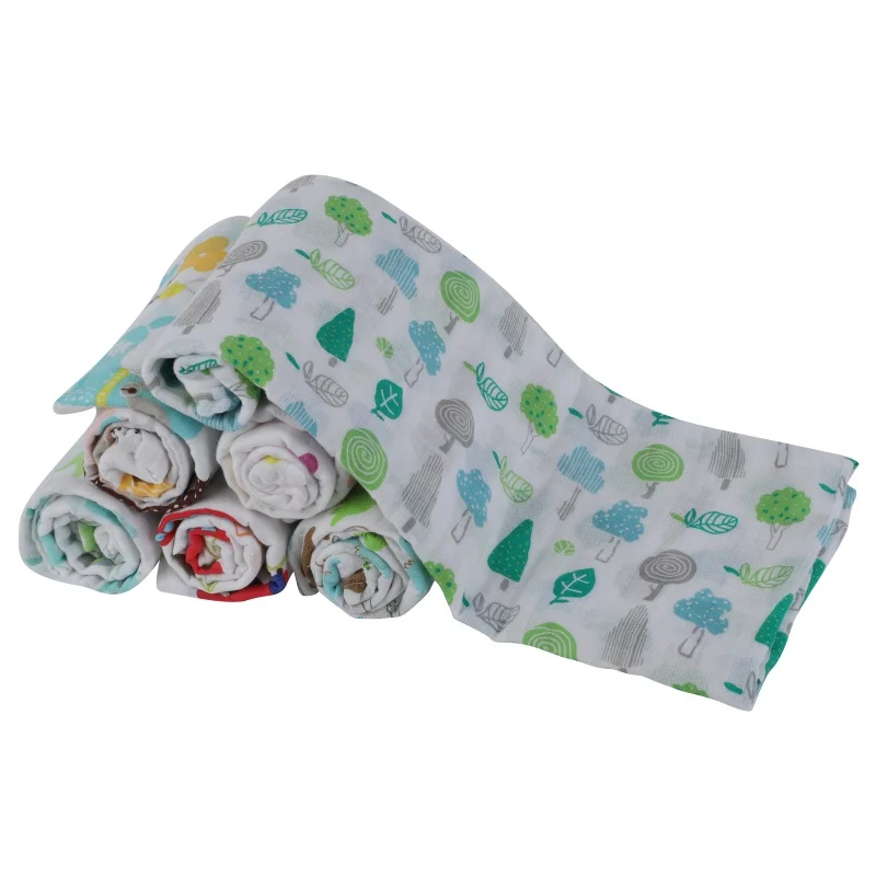 

Multi-use Baby Blankets Swaddling Newborn Swaddle Muslin Infant Sleepsack Stroller Cover Muslin Cotton Baby Swaddle