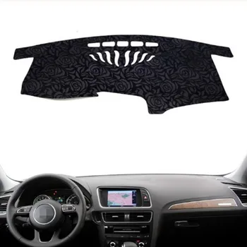 

Rose Pattern Non-slip Dashmat Dash Mat Dashboard Cover Pad Cover Carpet Car Sticker for A-UDI Q5 2010 2011 2012-2018 Car Styling