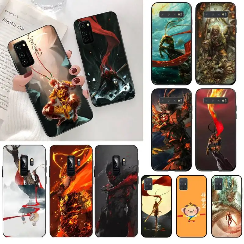 Chinese style monkey Sun WuKong Soft Silicone TPU Phone Cover for Samsung S20 plus Ultra S6 S7 edge S8 S9 S10 5G lite 2020 | Мобильные
