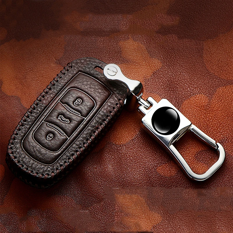 

Genuine Leather Car key case for Geely Atlas Boyue NL3 EX7 Emgrand X7 EC7 EC718 EC715 Global Hawk GX7 SUV GT GC9 borui keychain