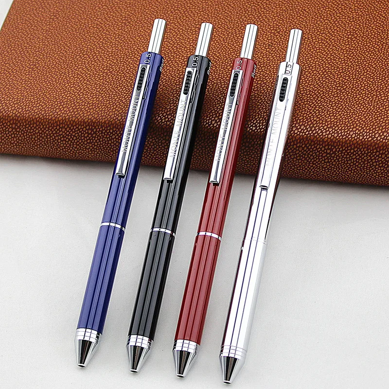 

4 in 1 Metal Ball Pens Multifunctional ballpoint pen silver metal pens Available,good quality with factory price 5pieces/lot