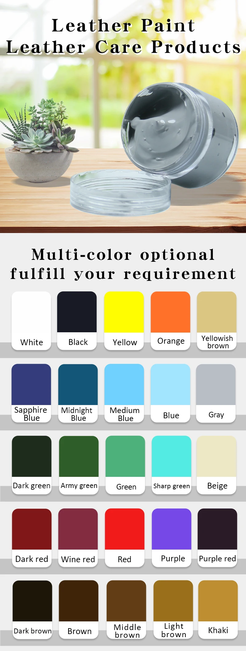 Kulit Cat Sepatu Krim Mewarnai Bag Sofa Kursi Mobil Awal 30 Ml Warna Abu abu Kulit Pewarna Perbaikan Restorasi Warna mengubah Cat