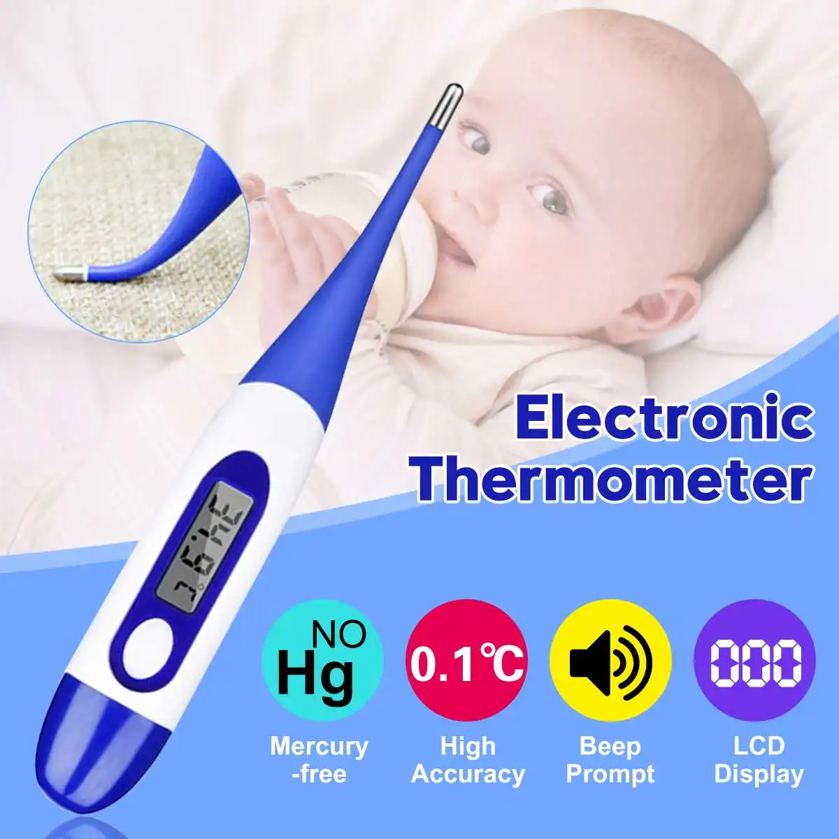 

Muti-fuction Baby/Adult Digital Termomete Infrared Forehead Body Thermometer for Baby health Non-contact Temperature Measurement