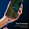 USLION LED 540 Magnetic USB Cable Fast Charging Type C Cable Magnet Charger Wire Micro USB C Cable For iPhone 11 8 XS Max Xiaomi ► Photo 2/6