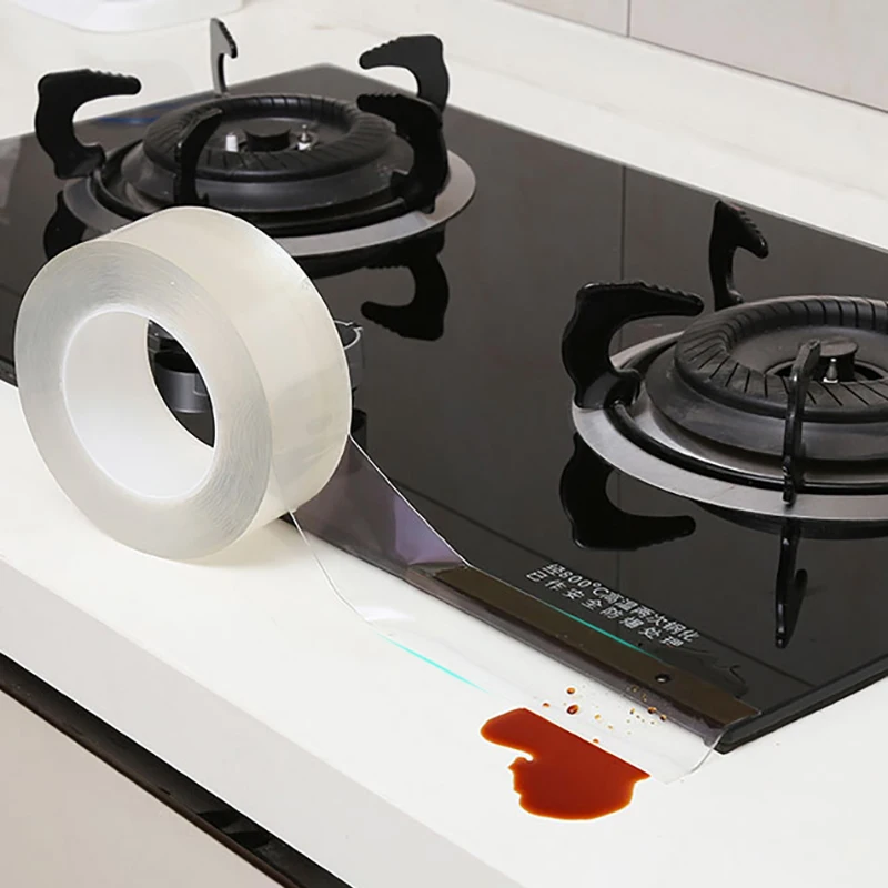 Kitchen Sink Waterproof Mildew Self-adhesive Transparent Tape Nano Tape Bathroom Gap Strip Self-adhesive Pool Water Seal bath sealing tape waterproof tape shower sealing tape waterproof sealing tape sealing tape adhesive seal strip