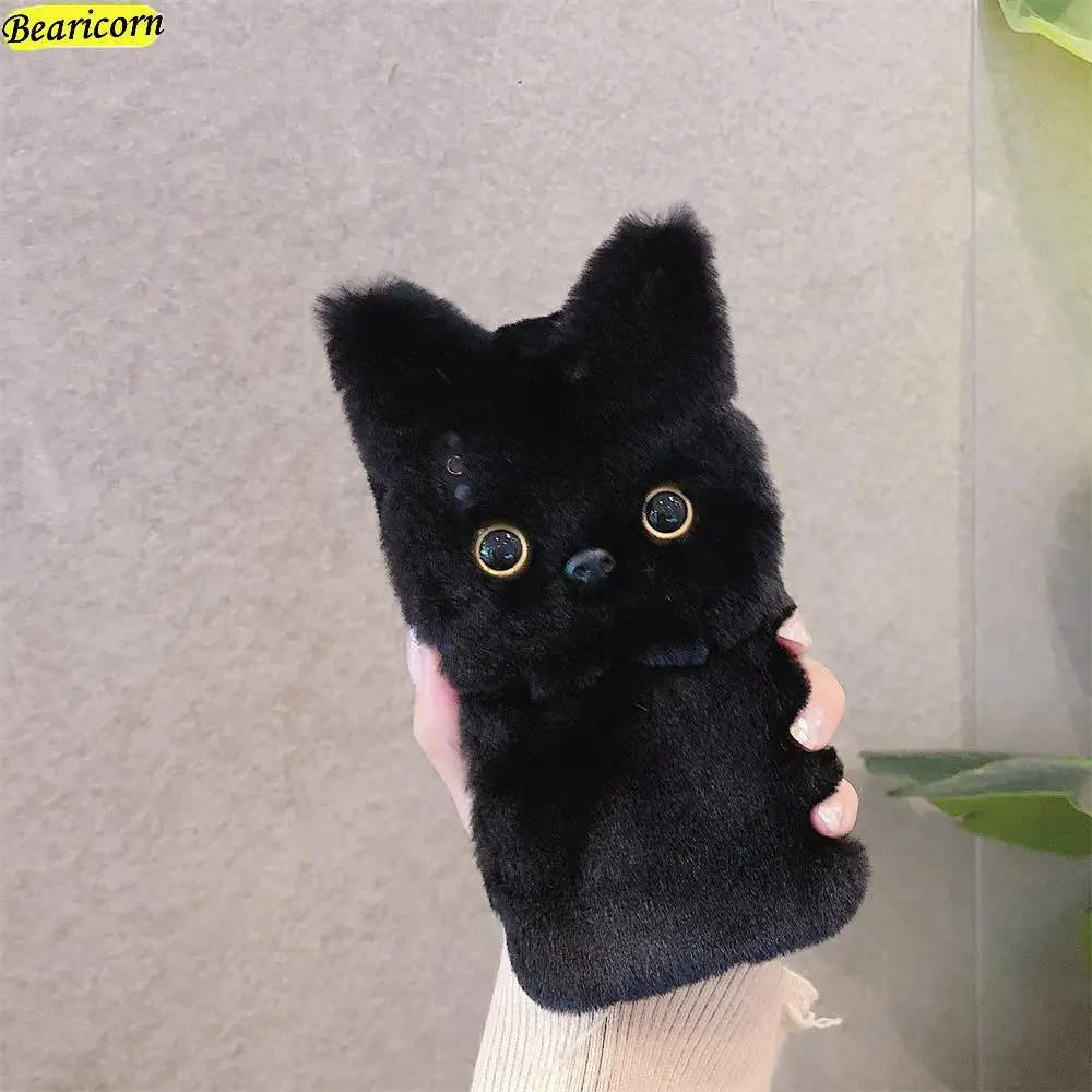 samsung silicone Soft Plush Case For Samsung Galaxy A5 A6 A7 A8 A9 J2 J3 J4 J5 J6 J7 J8 2017 2018 Pro Plus Prime Cat Eyes Furry Fur Hair Cover samsung silicone cover