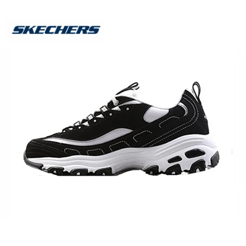 Skechers 靴女性 D Lites 女性スニーカー靴快適な通気性太いソールカジュアルシューズ高品質の靴 Bkw Women S Vulcanize Shoes Aliexpress