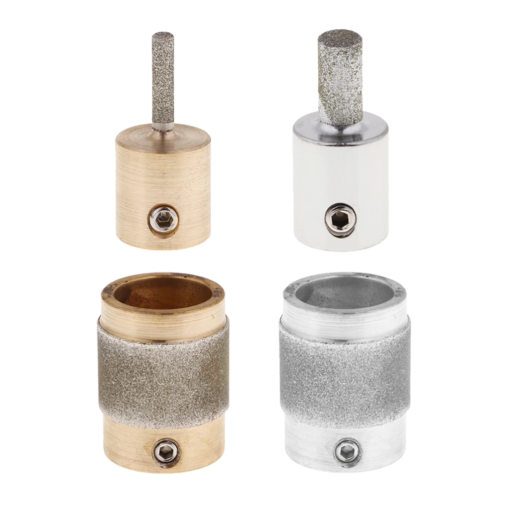 4pcs Grinding Bits Set Assorted Sizes Stained Glass Grinder Head for Grinding Machine Durable Hardware Tools