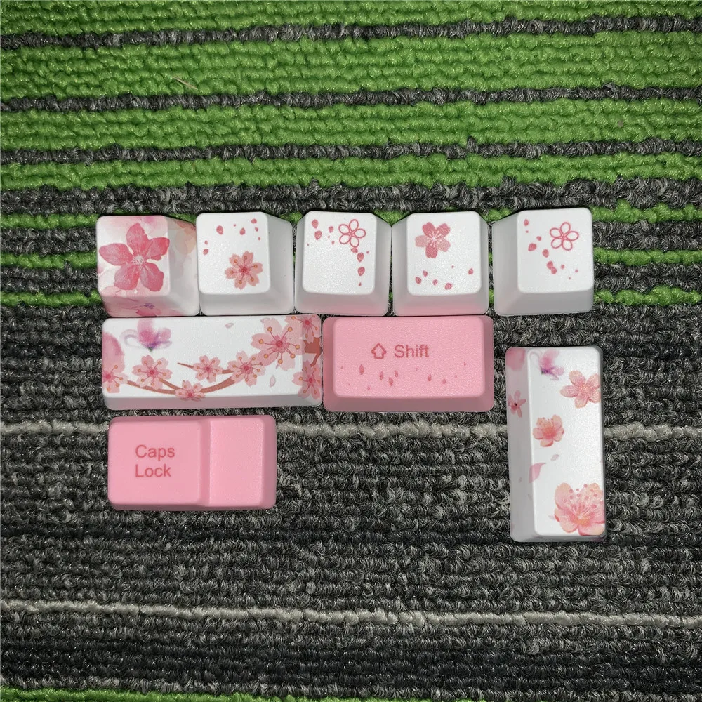  OEM PBT Keycaps Full Set Mechanical Keyboard Keycaps PBT Dye-Sublimation Keycap For All Sakura Keyc
