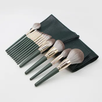 

2Y Minimum 10 Green Makeup Brush Set Super Soft Beauty Tools Can Private Label Custom Logo If meet Minimum Wholesale Cosmetics