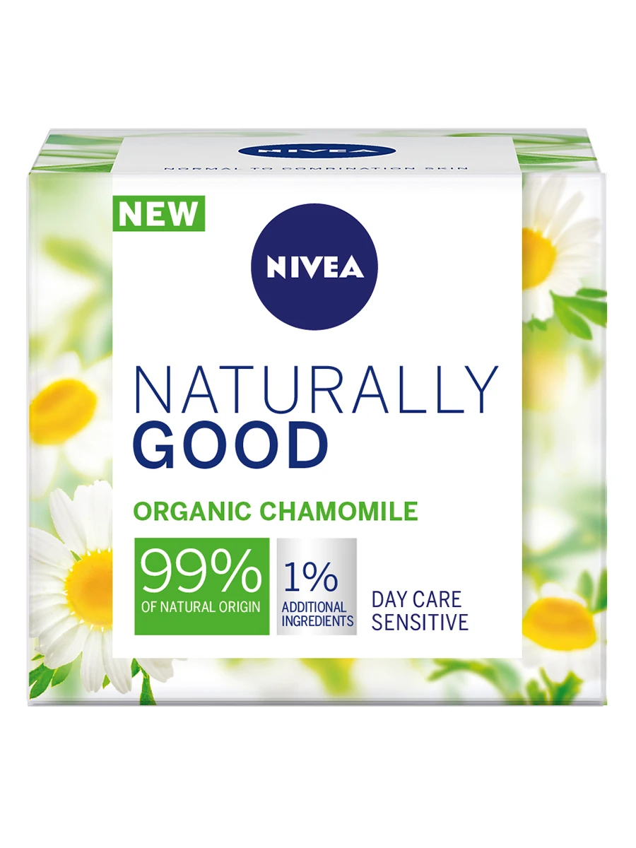 NIVEA Naturally Good Крем для лица чувств. кожи 50мл |