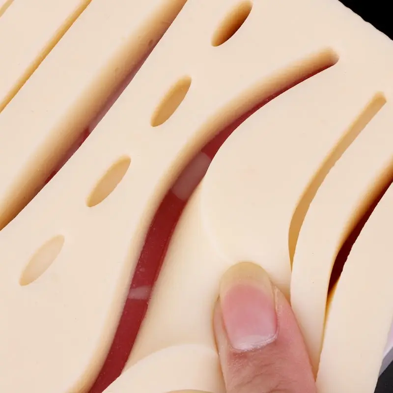 Силиконовая модель кожи человека для практики наложения швов, подушечка, инструмент для хирургического обучения