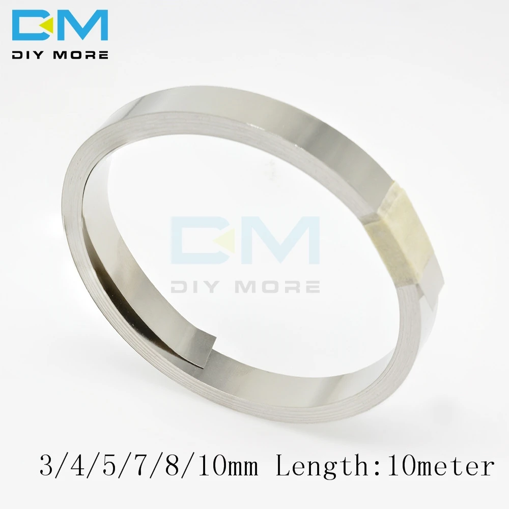 

1 Roll 10m 18650 Li-ion Battery Nickel Sheet Plate Nickel Plated Steel Belt Strip 0.1mm 3/4/5/7/8/10mm Connector machine welders