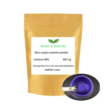 

99% cosmetic ingredients blue copper peptide anti-aging and wrinkle removing,Serum Mask GHK Copper Powder