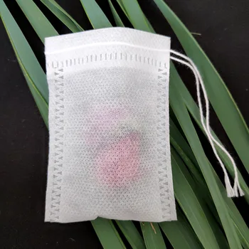 

Tea Bags 100Pcs/Lot Empty Scented Drawstring Pouch Bag 5*7CM 6*8CM Seal Filter Cook Herb Spice Loose Coffee Pouches Tools