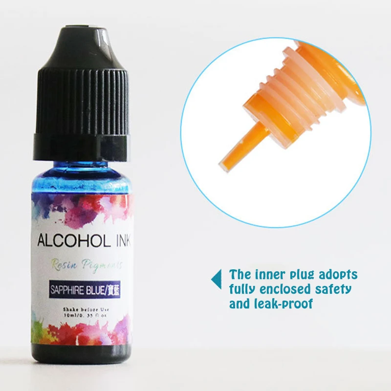Creative 21 Colors 10ml Art Ink Alcohol Resin Pigment Kit Liquid Resin