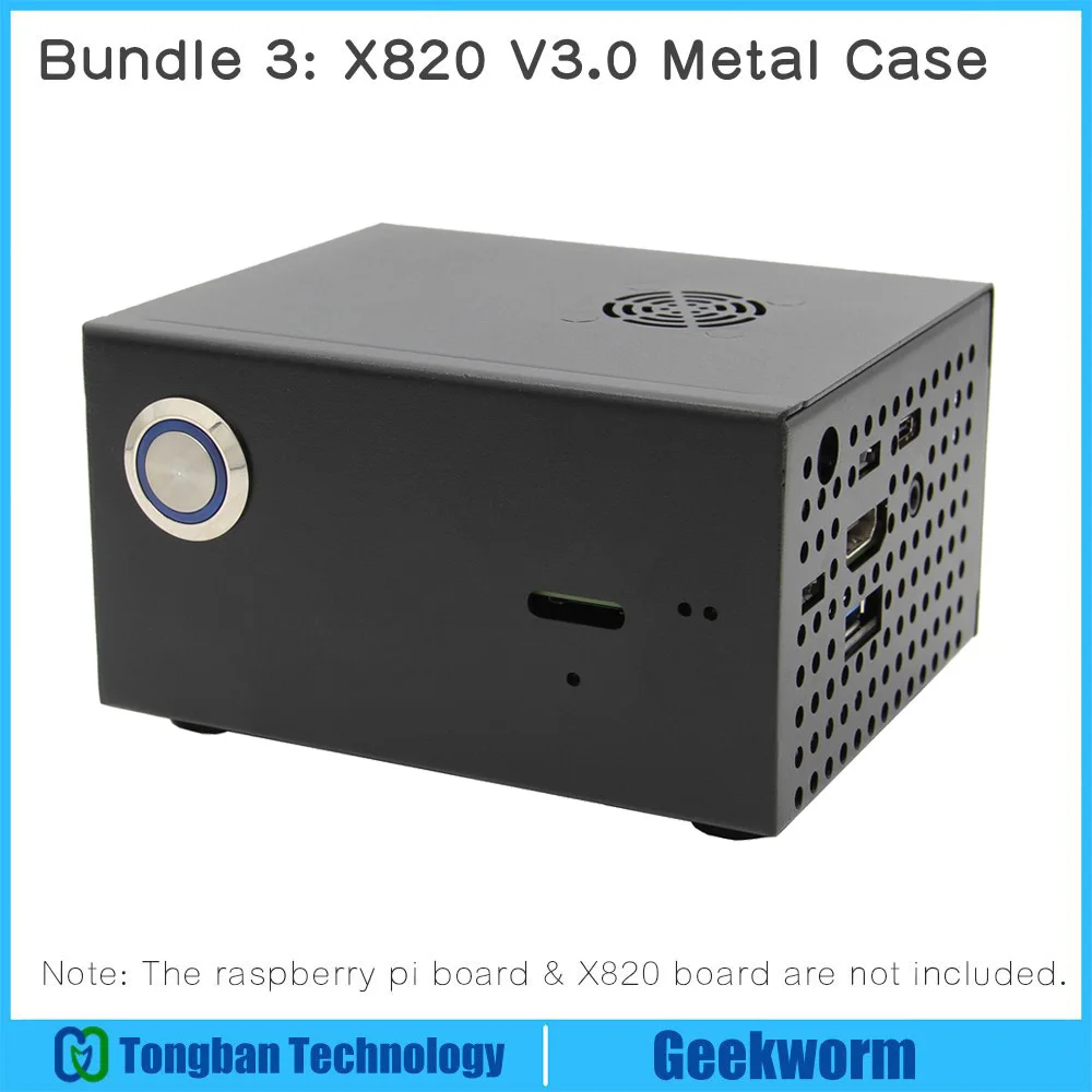 Комплект 3 Raspberry Pi 2," SATA HDD/SSD Плата расширения хранения, X820 V3.0 USB 3,0 мобильный жесткий диск модуль для Raspberry Pi 3 Модель B+/3B - Комплект: Комплект 3