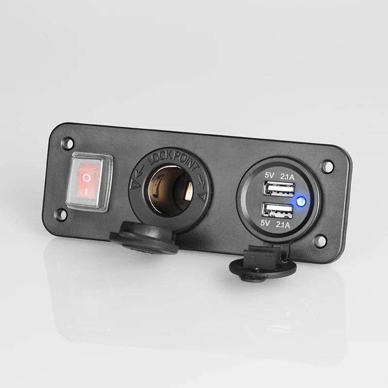 

Зарядное устройство с двумя разъемами USB, 4,2 А, 12 В