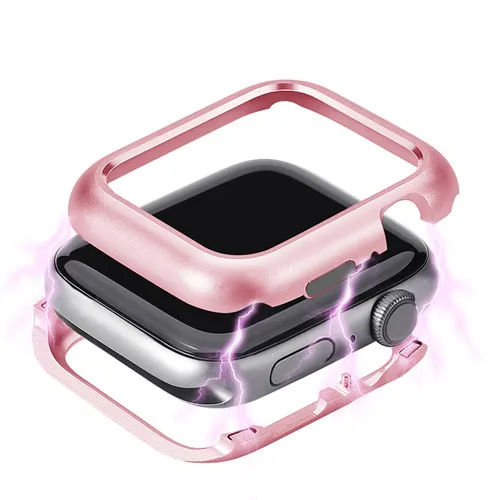 pink EIMO защитный чехол для apple watch 4 44 мм 40 мм iwatch series 4 3 2 1 42 мм 38 мм Магнитная адсорбционная Технология алюминий - Цвет: pink