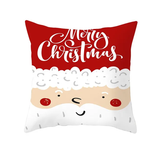 Christmas Pillowcase Cushion Covers 45x45cm Sofa Decoration Gift Letter Print Linen Pillow Cover For Home Xmas Ornament 2021 25