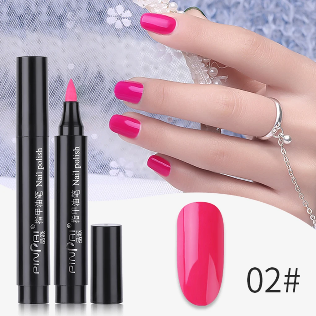 Multi Solid Colors Nail Polish Pen Long Lasting Waterproof Quick Drying Nail Art Painting Tool