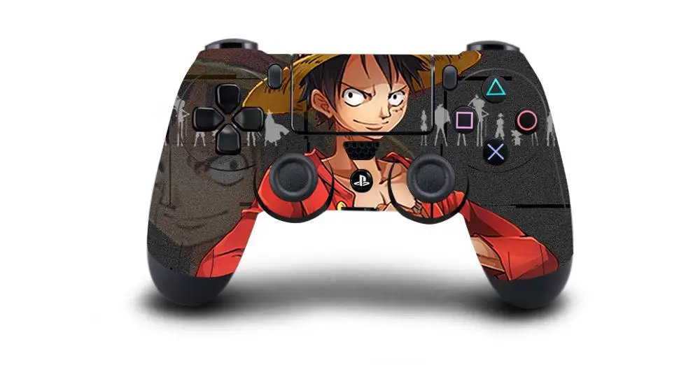 Аниме one piece Luffy PS4 Кожа Наклейка виниловая Обложка для sony PS4 playstation 4 Dualshock 4 контроллер наклейка s Чехол - Цвет: QBTM1470