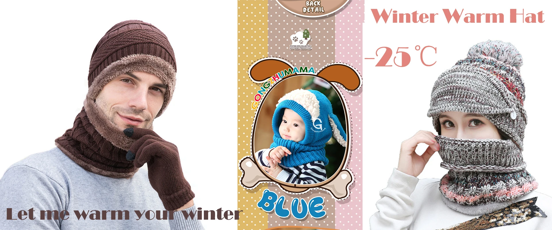 Winter Hat Baby Winter Hats for Kids Infant Knitted Baby Hat Photography Props Bonnet Protect The Ear Neck for 1to2 Old Babys