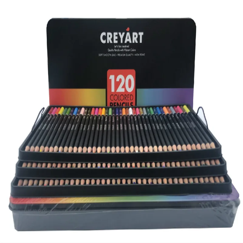 

120 180 Colors Wood Oil Colored Pencils Profesional Set Artist Painting For Drawing Sketch School Art Supplie