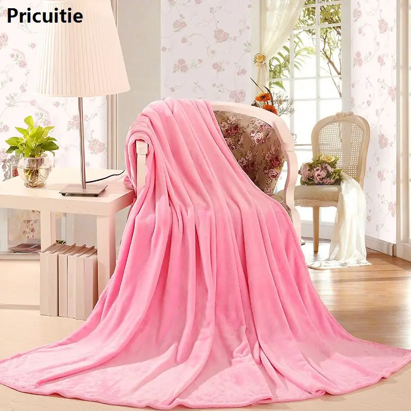 Большой супер мягкий плед длинный лохматый меховой плед теплый элегантный уютный с пушистым - Цвет: Розовый
